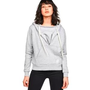 G-Star RAW® Sofe Boyfriend Drape Hooded Sweat Grey Size Small